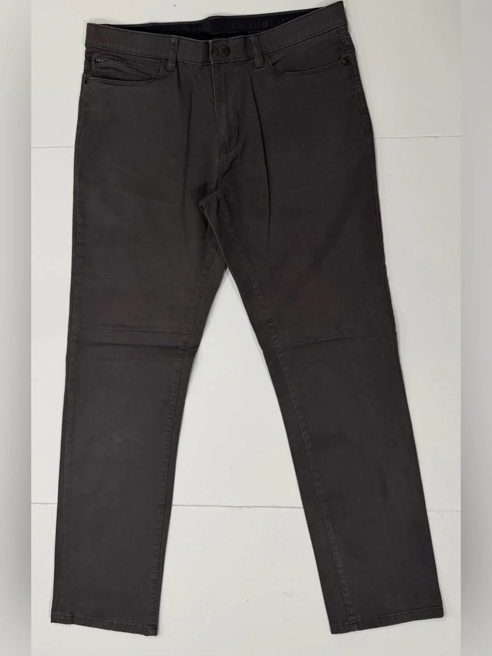 English Laundry Men's Slim Straight Jeans - Charcoal